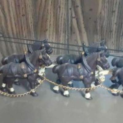 Vintage Cast Iron Wagon With Clydesdales Horses https://ctbids.com/estate-sale/17888/item/1783002
