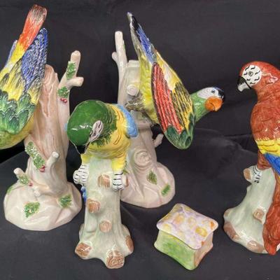 Chelsea House Italian Ceramic Birds https://ctbids.com/estate-sale/17996/item/1793267