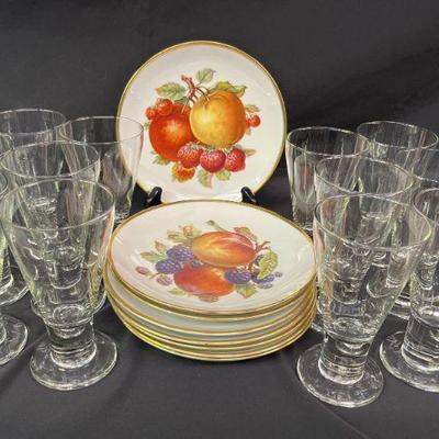 Glassware And Mitterteich Dessert Plates https://ctbids.com/estate-sale/17996/item/1793269