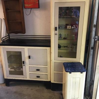 Vintage medical cabinets 