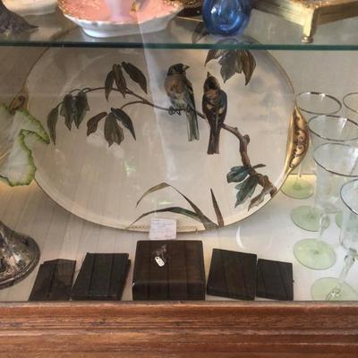 Poly crome platter 1890's
