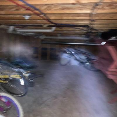Crawl space with bikes. etc. still to come out..