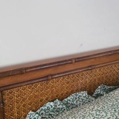 Pair of these Faux Bamboo Twin BEds