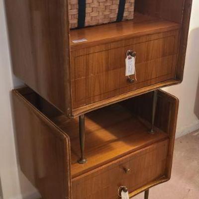 Pair of these high styled nightstands