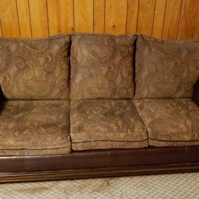 Sofa Bed With Leather Arms     https://ctbids.com/estate-sale/18086/item/1806669