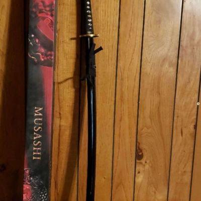 Musashi Silver Series Sword With Shield https://ctbids.com/estate-sale/18086/item/1806684