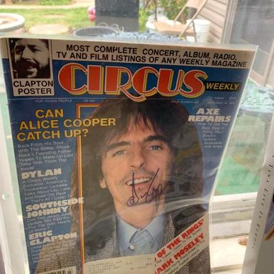 Alice cooper autograph