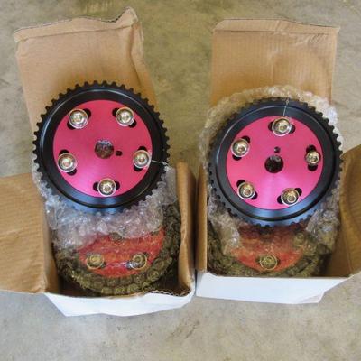 DNA MOTORING ANODIZED CAM GEAR HONDA B-SERIES B16/B18 DOHC ENGINE CIVIC / INTEGRA / DEL SOL RED