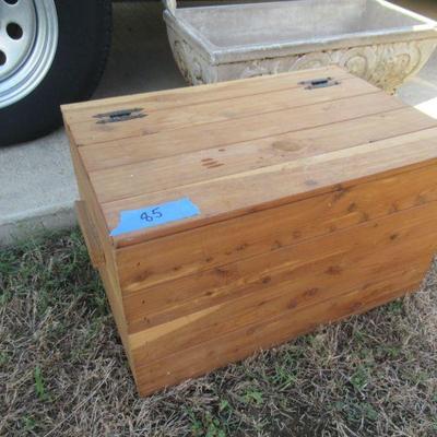 AWESOME HANDMADE CEDAR CHEST THAT MEASURES 23â€ X 15â€ X 14â€