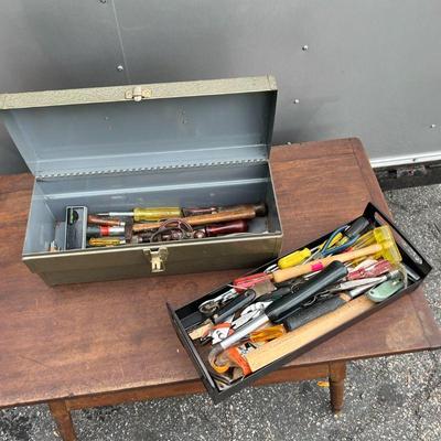 TOOL BOX  |
Filled with small tools including screwdrivers, hammers, etc. - 8 x 19 x 8 in.