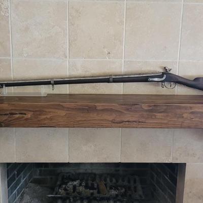 Vintage Black Powder Rifle, Reproduction