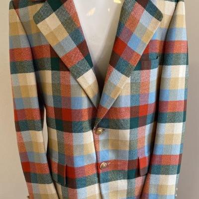 Vintage Plaid Men's Jacket