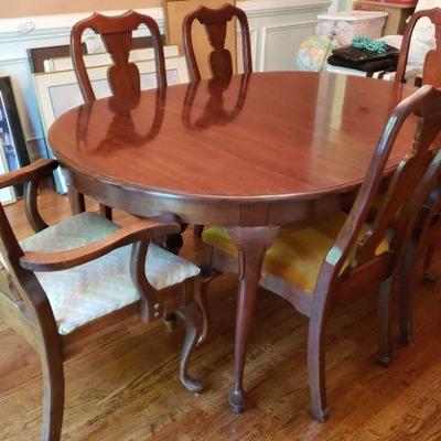 Dining Room Table With Six Chairs https://ctbids.com/estate-sale/18122/item/181621