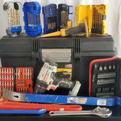 Lot of tools and bits sets