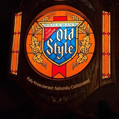 vintage Old Style beer sign