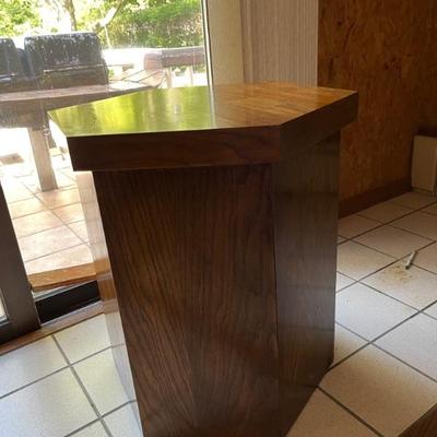 very cool 1970s hexagonal end table