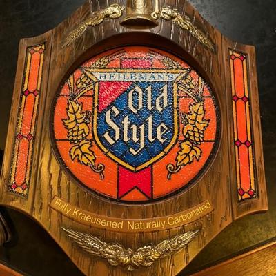 vintage Old Style beer sign
