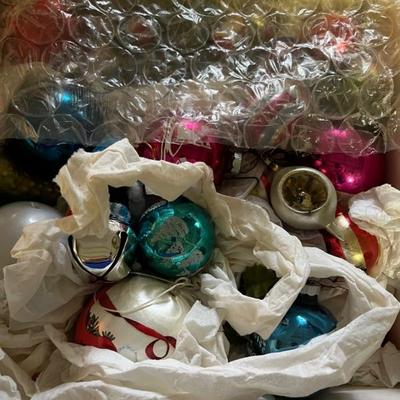 vintage Christmas ornaments, Shiny Brite