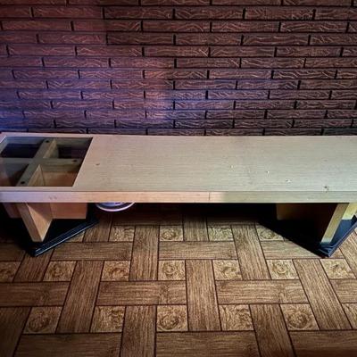 retro 60s/70s formica bench, coffee table