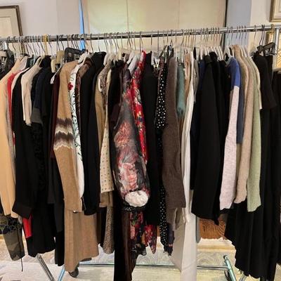 Vintage and new designer clothes and shoesâ€”clothes sizes 2-6â€”Burberry, Armani, Valentino, Ralph Lauren, Max Mara, J. Crew black...
