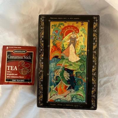 Palekh style Russian box