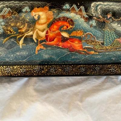 Palekh style Russian box