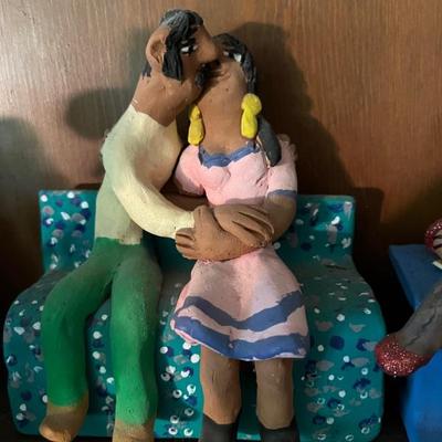 Mexican folk art ceramics by Josefina Aguilar, over 30 of them