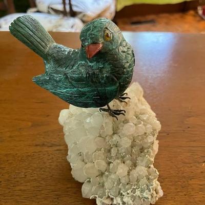 semi-precious stone bird