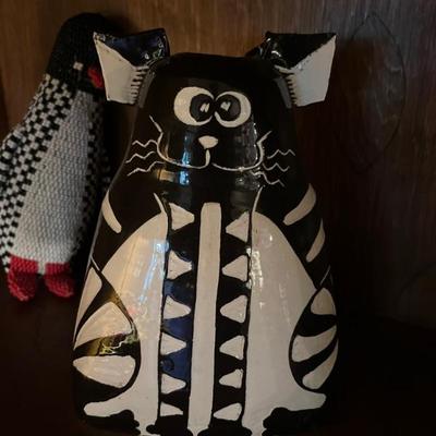 whimsical cat pitcher