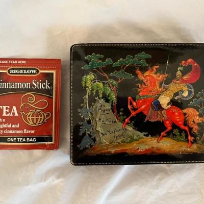 Palekh style Russian box
