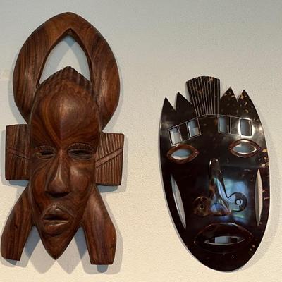 African, Asian and South American masks