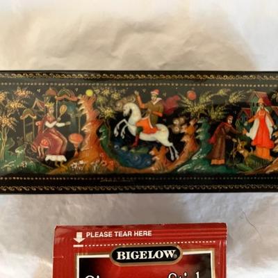 Palekh style Russian box