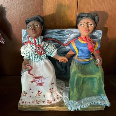 Mexican folk art ceramics by Josefina Aguilar, over 30 of them