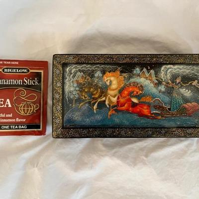 Palekh style Russian box