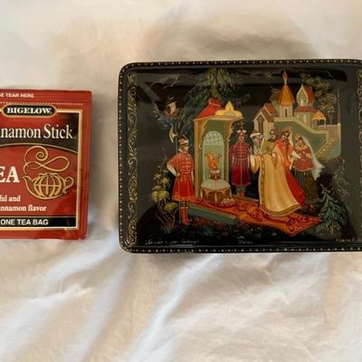 Palekh style Russian box