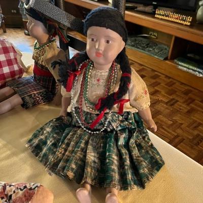 dollsâ€”ethnic, Native American, folk art, Labrador tea dolls, Afro-Caribbean 