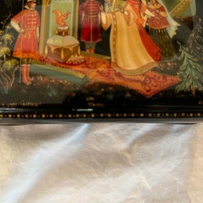 Palekh style Russian box