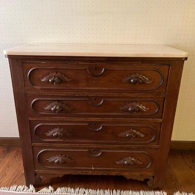late 19th century marble topped dresser