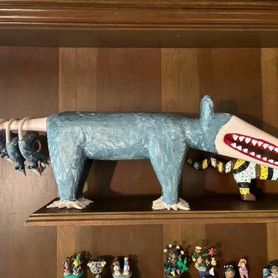 Possum by Garland and Minnie Adkins, outsider art, folk art, Kentucky