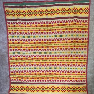 Vtg. camp blanket in very good condition, 60 x 72 â€œ