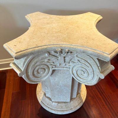 WST061- Ornate Roman Column Side Table