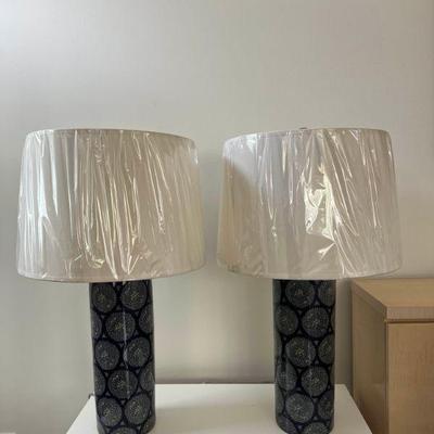 WST161- Pair Of Oriental Lampshades