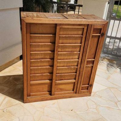 WST025 - Handcrafted Wooden Cabinet