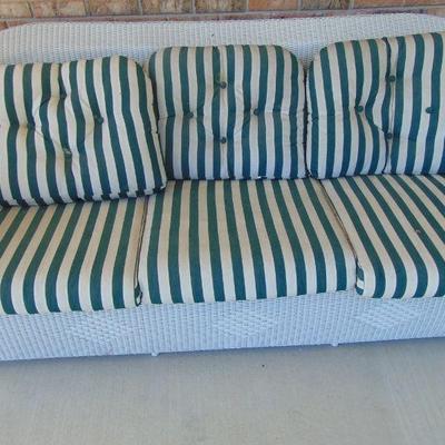 wicker couch