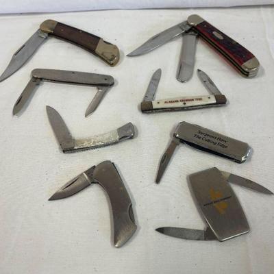 Selection of pocket knives
