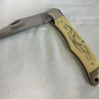 Schrade Scrimshaw knife