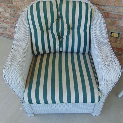 wicker chair matches couch