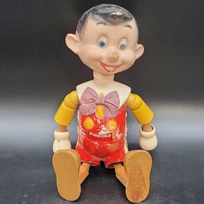 Vintage Wood Pinocchio Doll