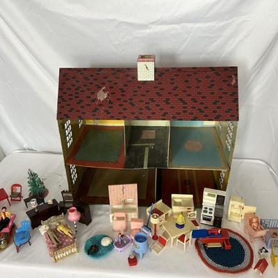 Outstanding 1950s Vintage Dollhouse with ALL the Original Pieces!