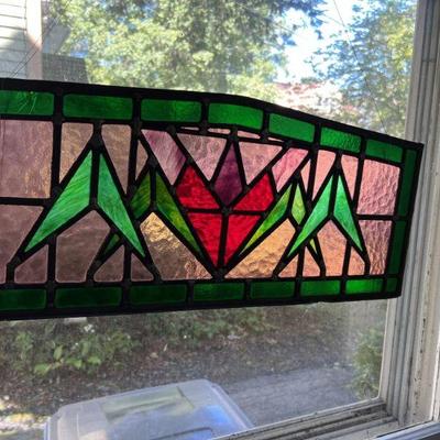 Stained Glass Panel, Salvaged from a Church